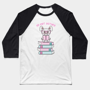 Do not disturb, cute rabbit reading Baseball T-Shirt